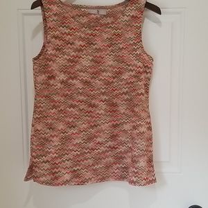 Chicos Travelers Multicolor knit tank